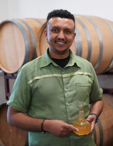 Gizzy, owner of the Negus Winery, home of Virginia Honey Wine.